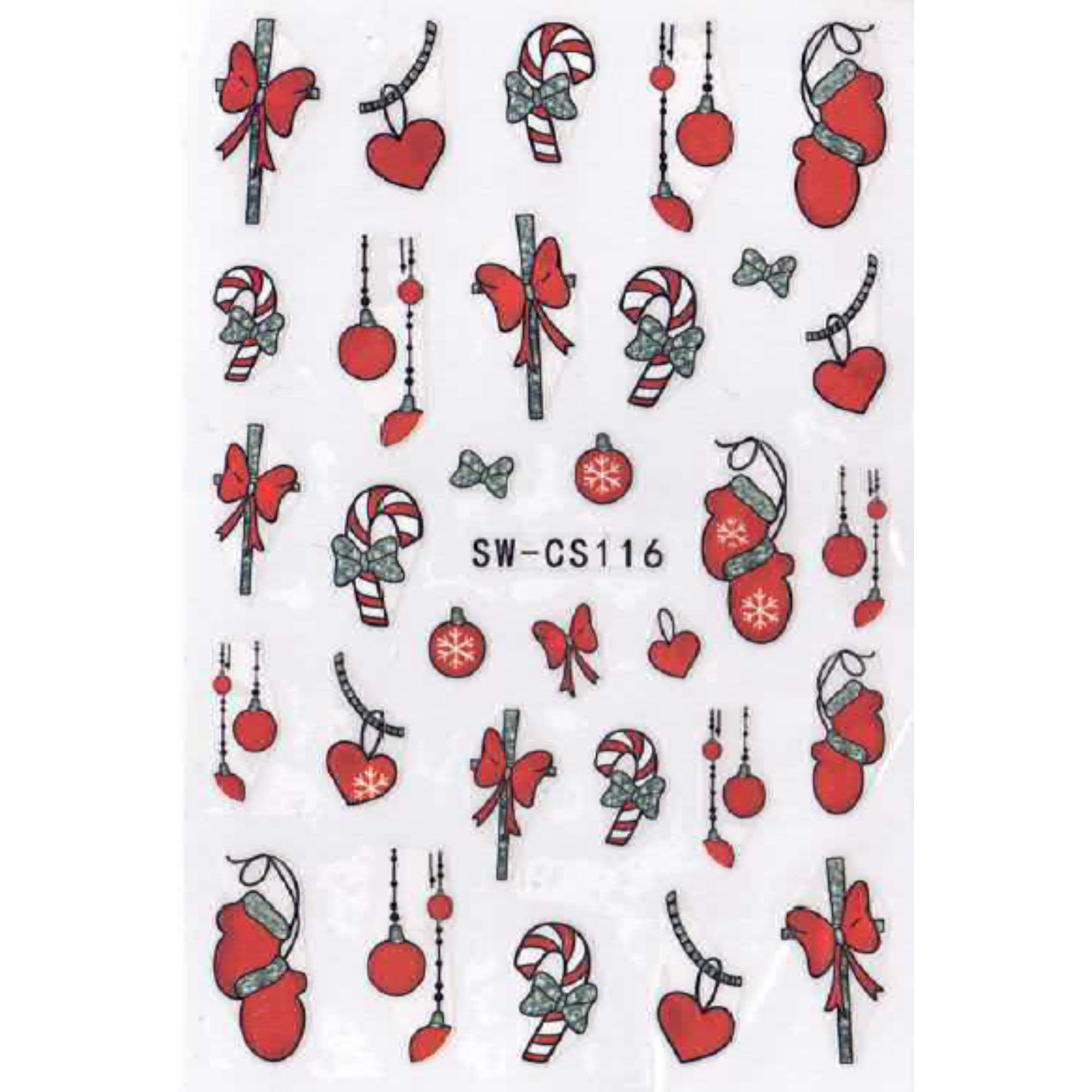 Stickers Noël – Planches Festives pour Nail Art 3 OCIBEL