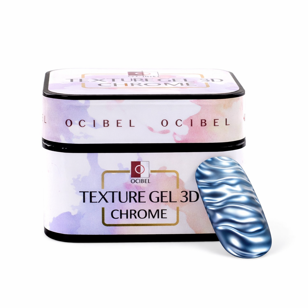 Texture Gel 3D Chrome – Gel Sculptant No Wipe / No Flow pour Effets Vague d’Eau & Relief 50 g OCIBEL