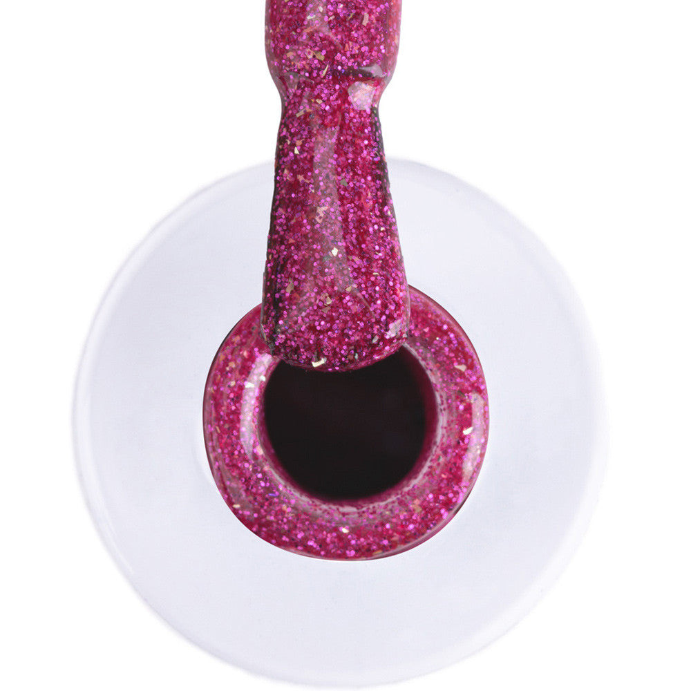 Vernis Semi Permanent UV / LED - Berry Gold Sparkle 6g OCIBEL