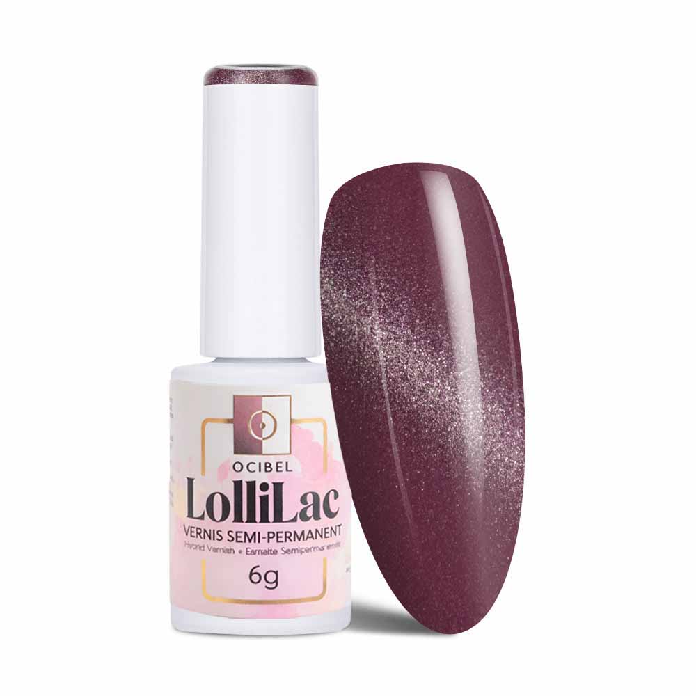 Vernis Semi Permanent UV / LED - Cat Eye CAT3 Dark Cherry 6g OCIBEL