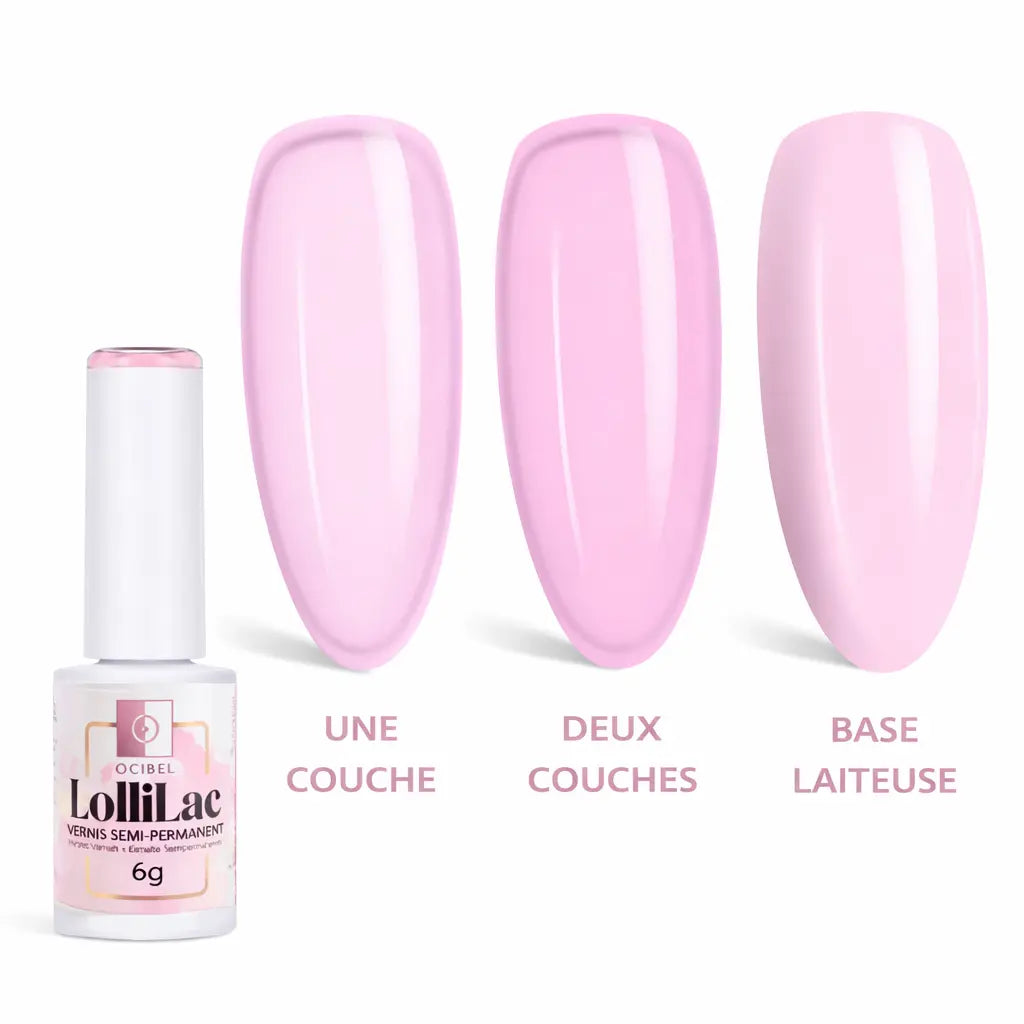 Vernis Semi Permanent UV / LED - Misty Rose 6g OCIBEL