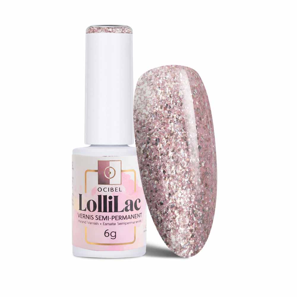 Vernis Semi Permanent UV / LED - Rose Quartz Glitter 6g OCIBEL