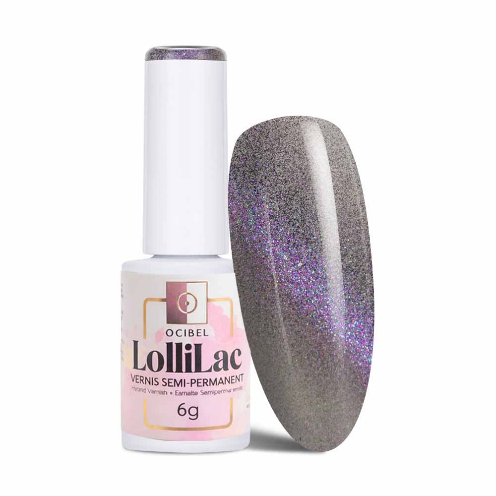 Vernis Semi Permanent UV / LED - Silver Dust 6g OCIBEL