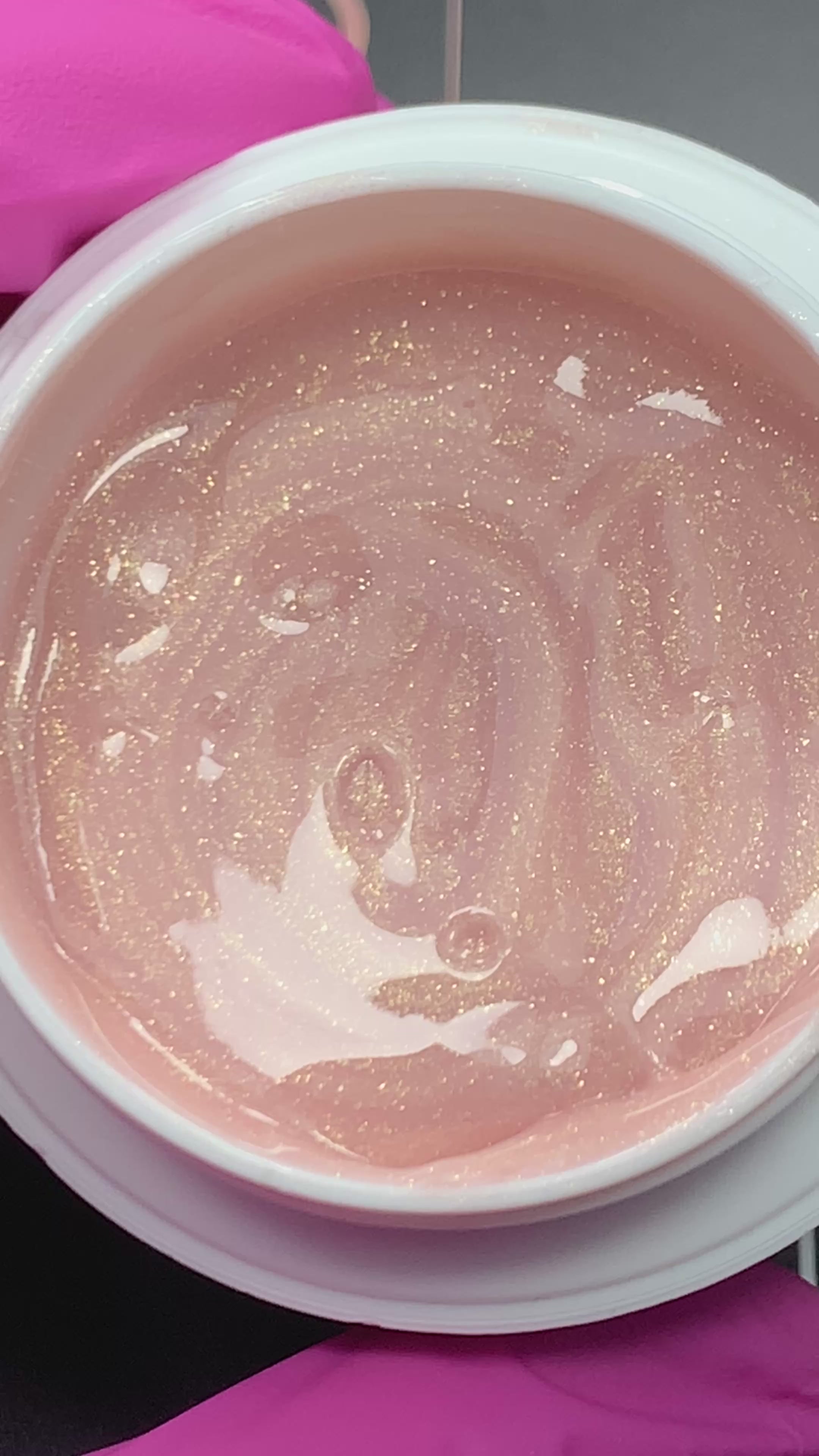 Élite Gel Construction SANS LIMAGE 50g UV / LED - Champagne Stardust